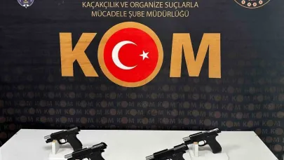 Mardin’de bir araçta 5 ruhsatsız tabanca ele geçirildi, 1 şahıs tutuklandı