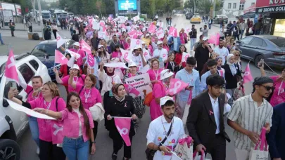 Muş’ta gönüllülerden "kanser farkındalığı" yürüyüşü