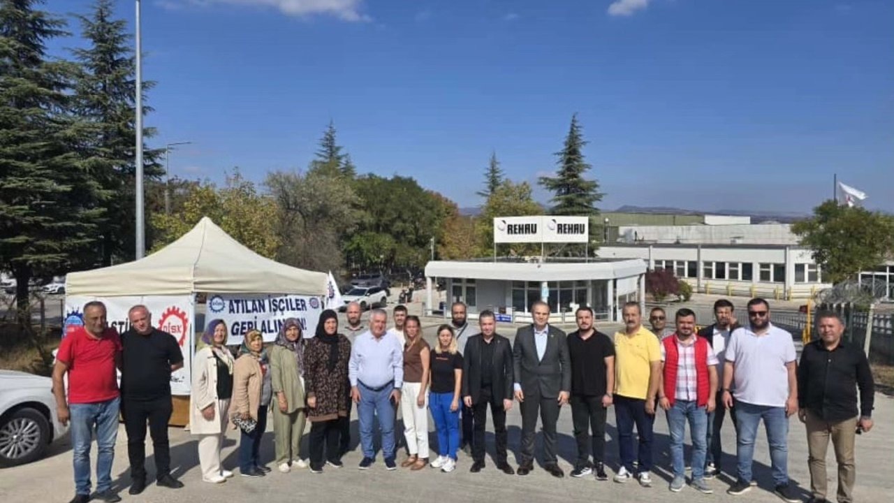 Başkan Dilsiz ve Özdemir’den REHAU işçilerine destek