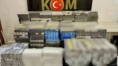 Mardin’de 15 bin paket kaçak sigara ele geçirildi