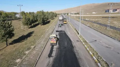 Ardahan’da yol çalışması sürüyor