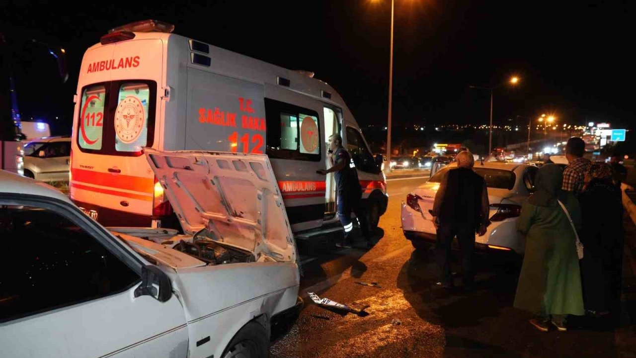 Kırıkkale’de zincirleme kaza: 3 yaralı