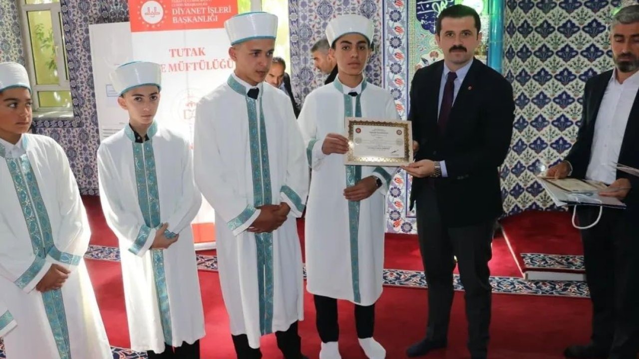 Tutak’ta hafızlar icazet programında buluştu