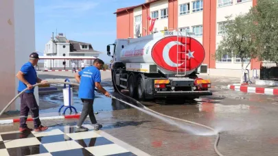 Bozdoğan Belediyesi okullardaki çalışmaları tamamladı