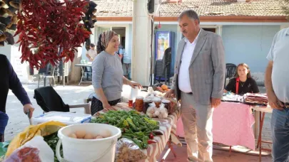 Beyağaç’ın yöresel ürünleri bağbozumu şenliğinde tanıtıldı