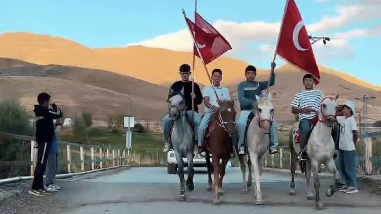 Ulupamir’de jandarma komutanına atlı karşılama