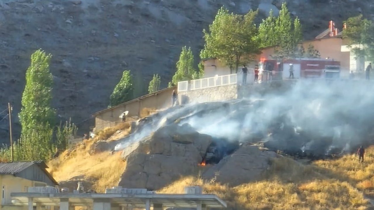 İtfaiye ekibinden anız yangınlarına müdahale