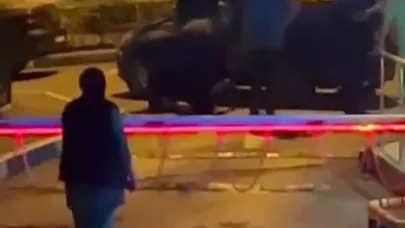Başakşehir’de alkollü şahıs polis ekiplerine zor anlar yaşattı: O anlar kamerada