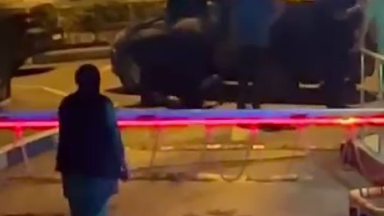 Başakşehir’de alkollü şahıs polis ekiplerine zor anlar yaşattı: O anlar kamerada