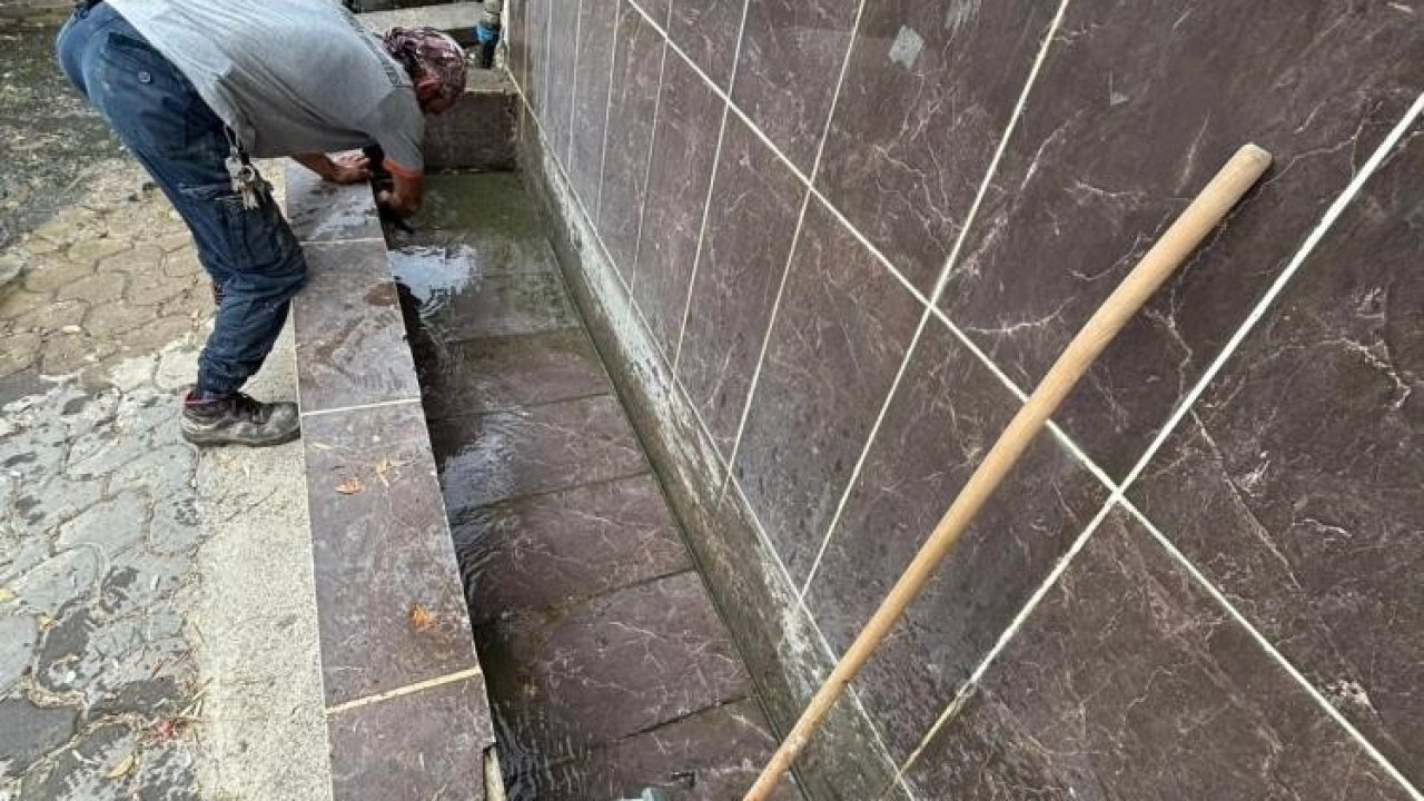 Bayırköy’de çeşme ve çevresi temizlendi