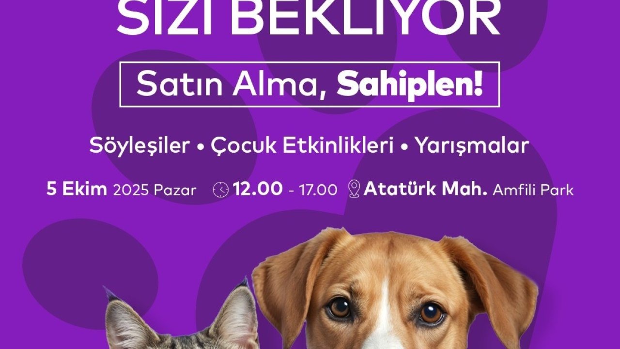 Ataşehir’de Dünya Hayvanları Koruma Günü etkinliği: "Satın Alma, Sahiplen"