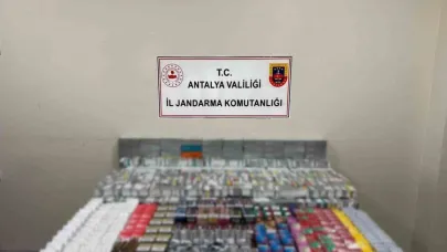 Kemer’de kaçak sigara operasyonu
