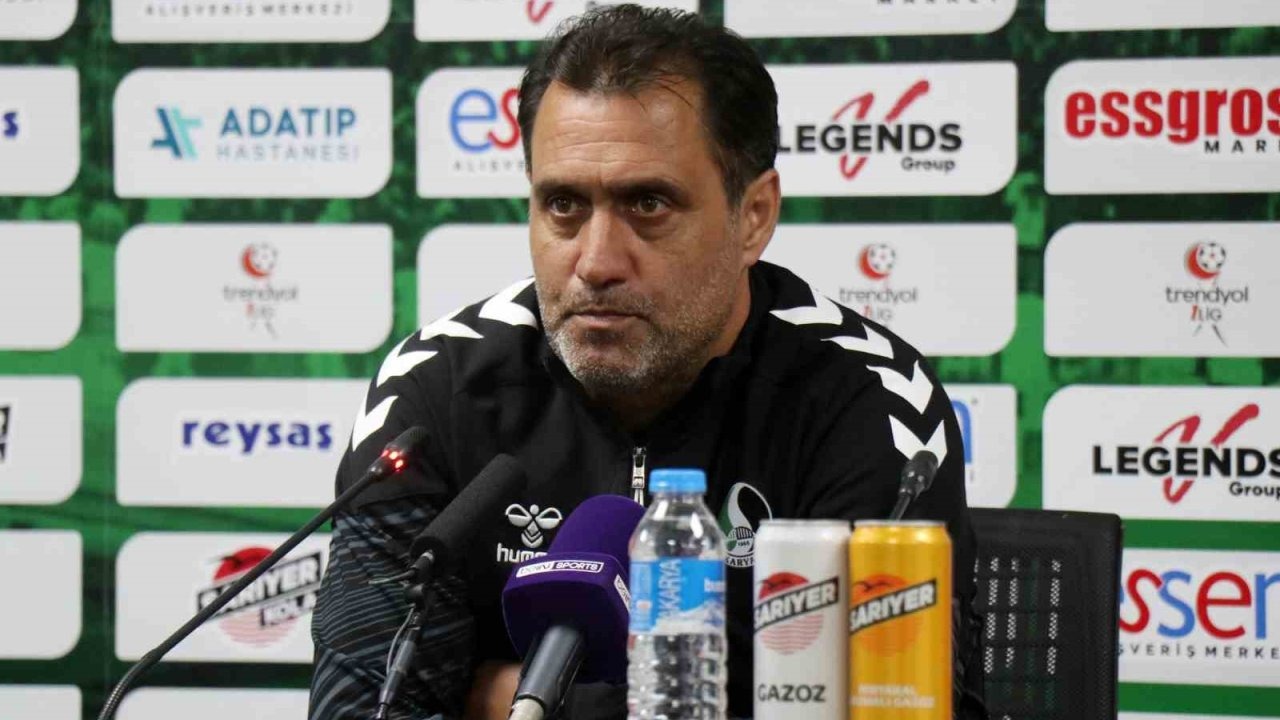 Sakaryaspor Teknik Direktörü Sütlü’den kural hatası açıklaması!
