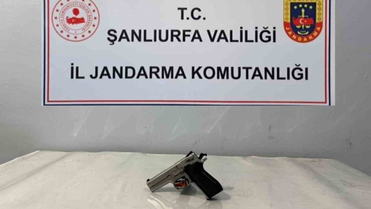 Şanlıurfa’da ruhsatsız silah ele geçirildi
