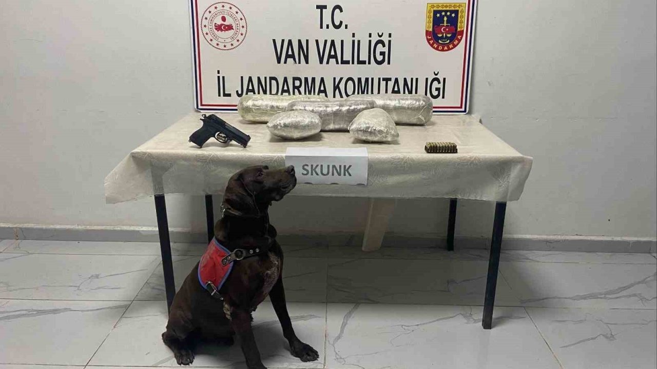 Van’da 4 kilo 311 gram skunk ve gümrük kaçağı malzeme ele geçirildi