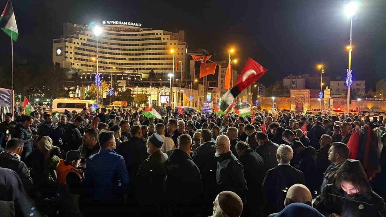 Kayseri’de İsrail’in Sumud Filosu’na müdahalesine tepki