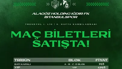 Alagöz Holding Iğdır FK, İstanbulspor’u Ağırlıyor