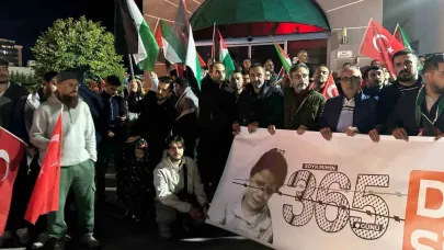 Uşak’ta Sumud Filosu ve Gazze’ye destek yürüyüşü