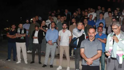 Siirt’te vatandaşlar Sumud filosuna destek için meydanlara indi