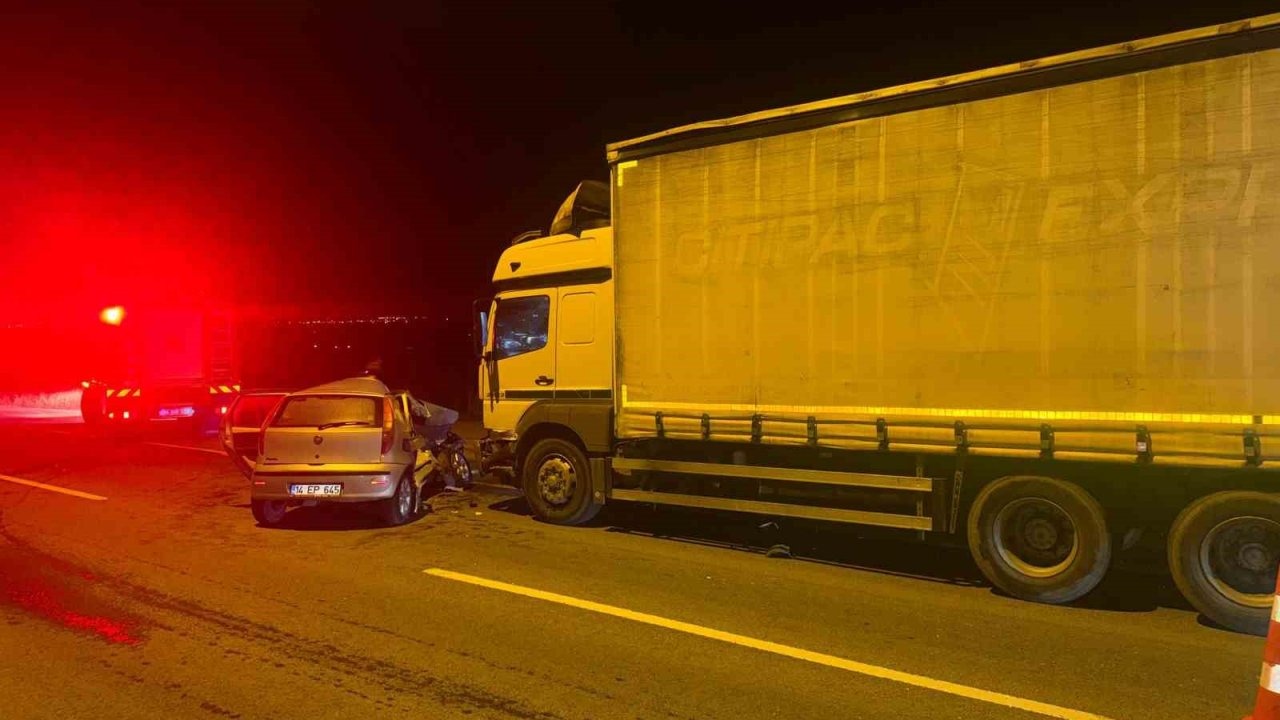 Bolu’da D-100’de feci kaza: 1 ölü