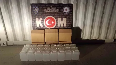 Aydın’da KOM ekipleri 120 litre etil alkol ele geçirdi