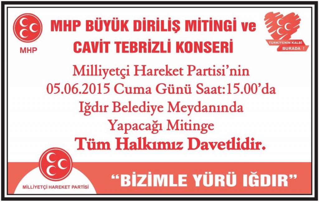 MHP Büyük Diriliş Mitingi ve Cavit Tebrizli Konseri