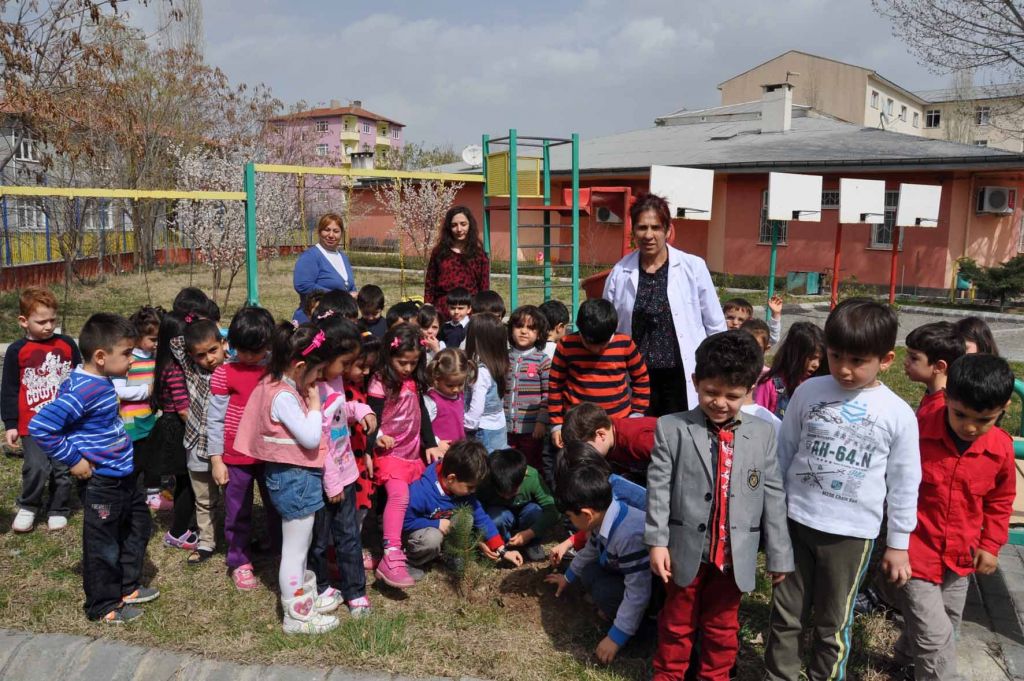 Ana Sınıfı Öğrencileri Fidan Dikti
