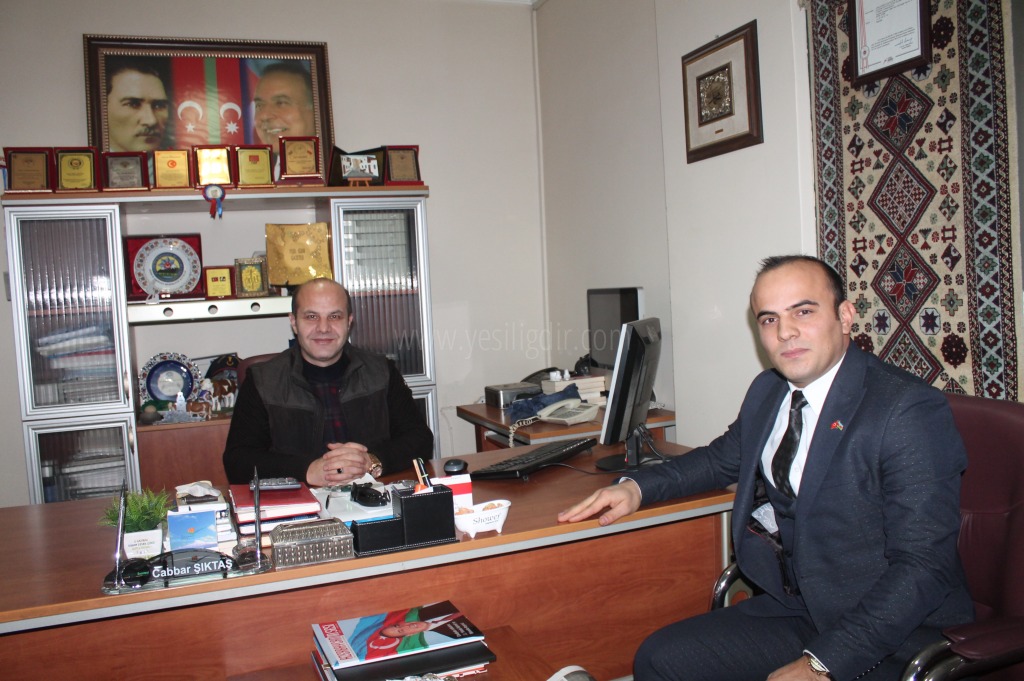 Azerbaycan Kars Başkonsolosluğu Iğdır Temsilcisi nezaket ziyaretinde bulundu