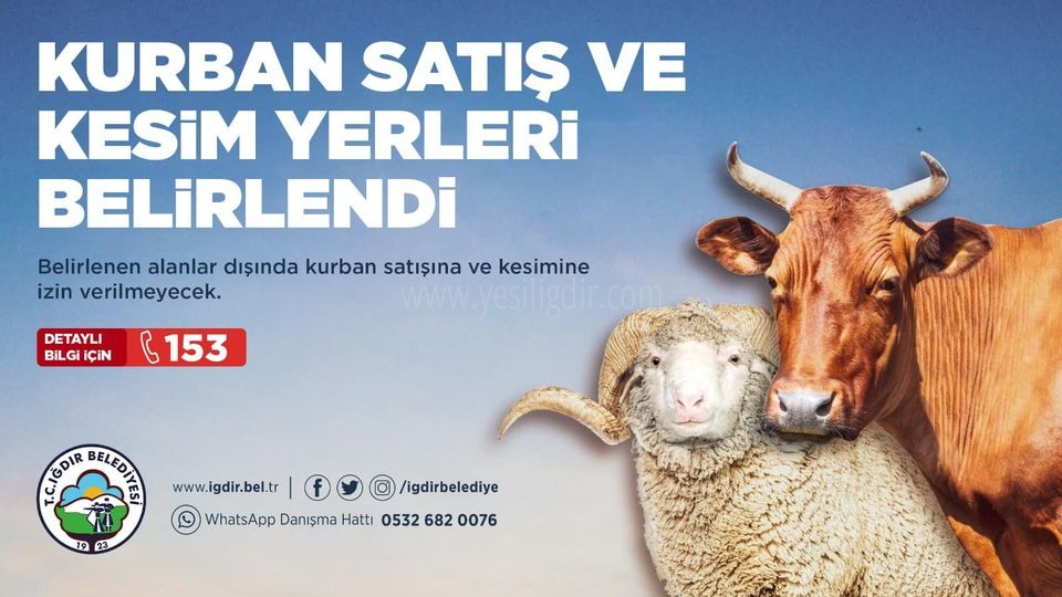 Kurban kesim yerleri belirlendi