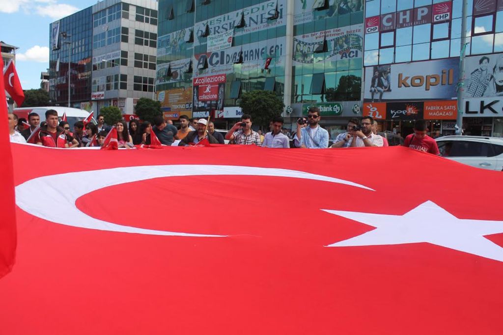 Iğdırda Türk Bayrağına Saygı Mitingi