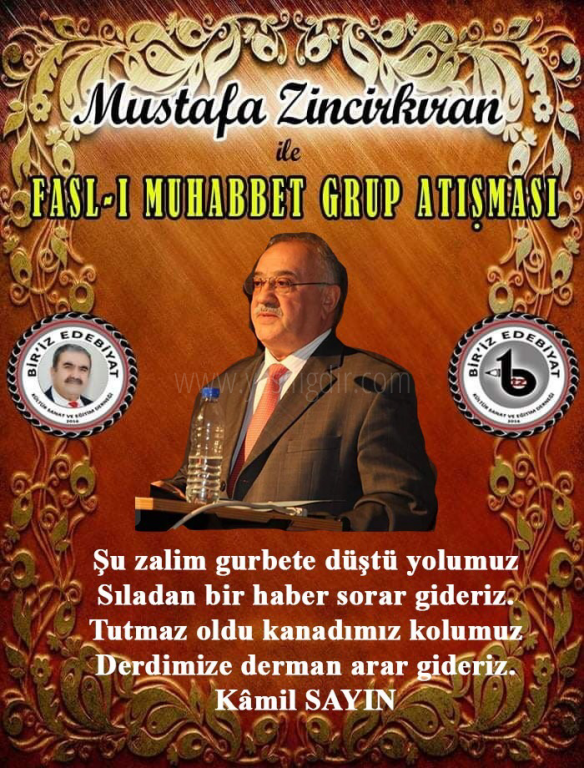 GURBET KONULU FASL-I MUHABBET ŞİİR SEÇKİSİ EV SAHİBİ ŞAİR KMİL SAYIN