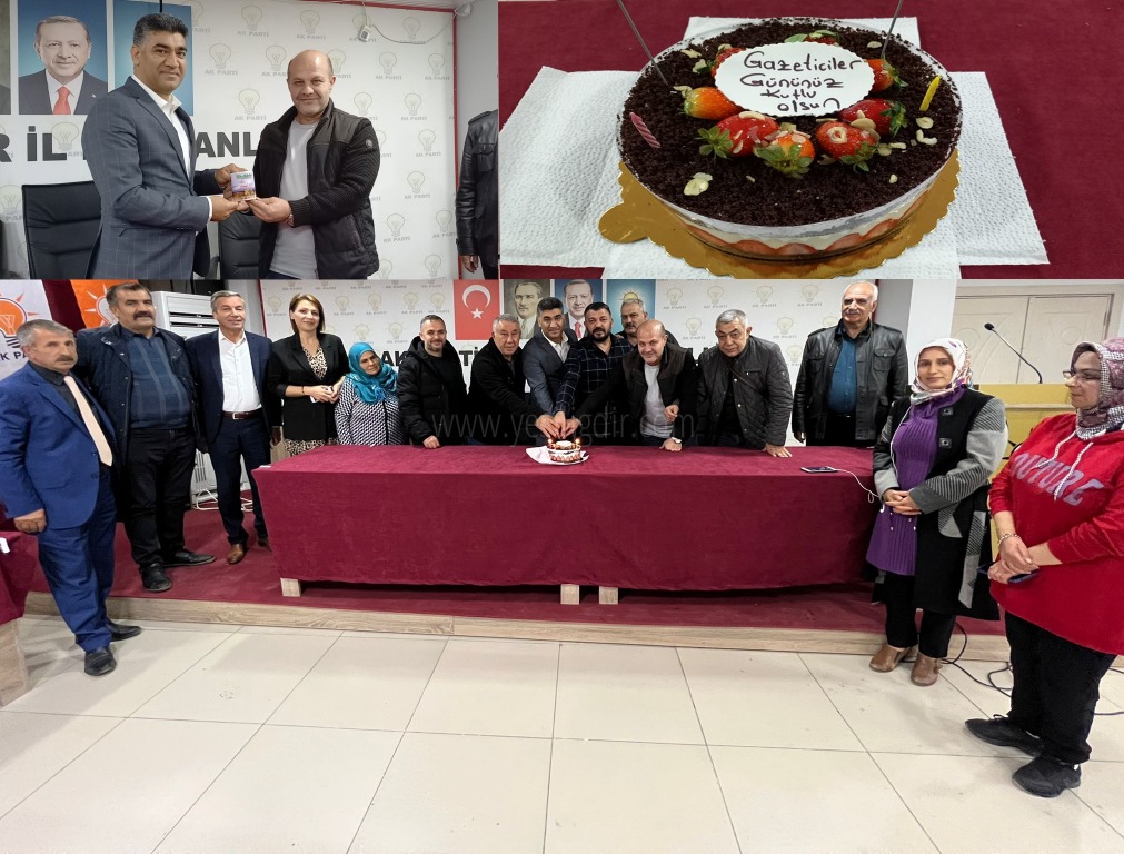 AK PARTİ BASINA PASTA KESTİ