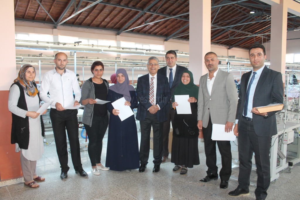 Iğdır Tekstil Fabrikasıında Sertifika Töreni Düzenlendi