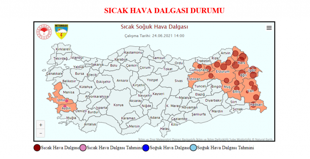 Sıcak çarpmasına karşı uyarı