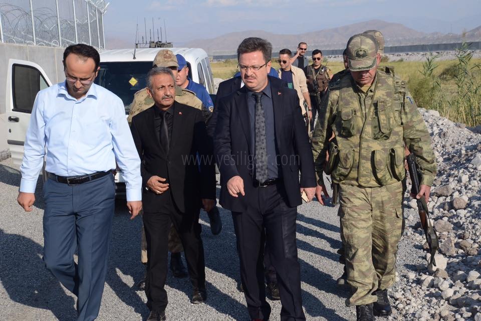 VALİ ÜNLÜ SINIR HATTINDA İNCELEMELERDE BULUNDU