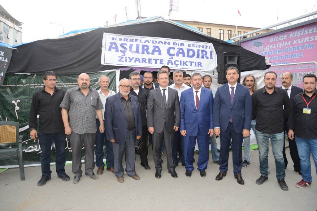 VALİ AŞURA ÇADIRINI ZİYARET ETTİ