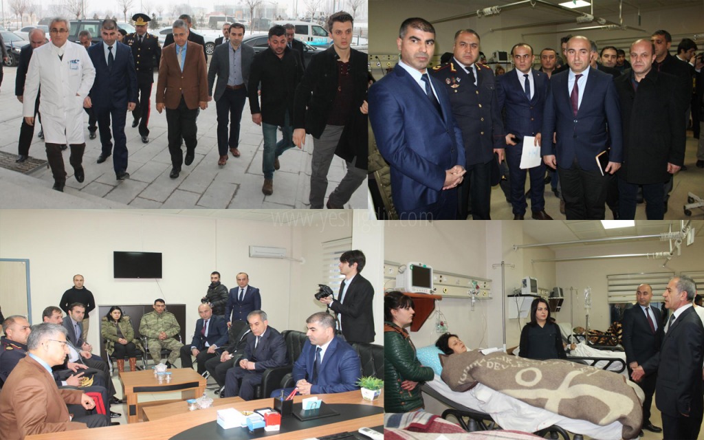 IĞDIRDA MEYDANA GELEN KAZADA YARALANANLARA ZİYARET
