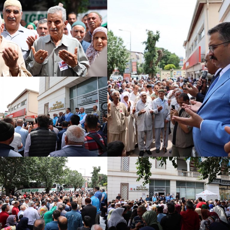 Hacılarımız Kutsal Topraklara Dualarla Uğurlandı