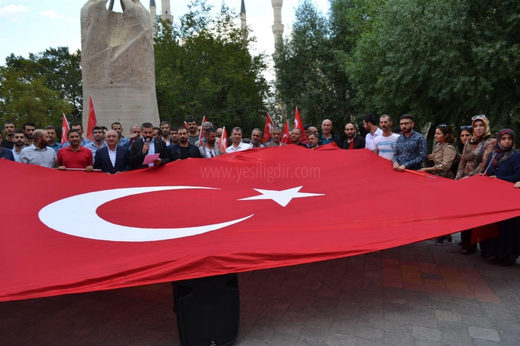 Iğdırda 50ye yakın Sivil Toplum Kuruluşunun Temsilcilerinden Teröre Kınama