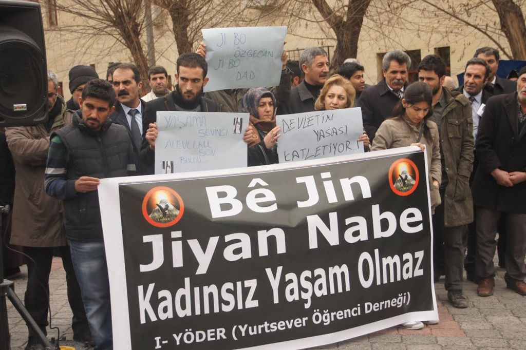 Iğdırda Özgecan katliamı basın açıklaması ile kınandı