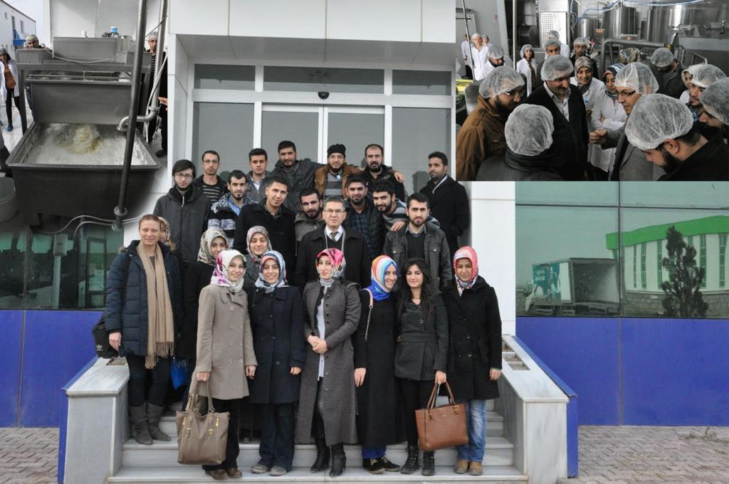 Gıda Mühendisliği Bölümü Öğrencileri Süt Ve Süt Ürünleri İşletmesini Gezdi