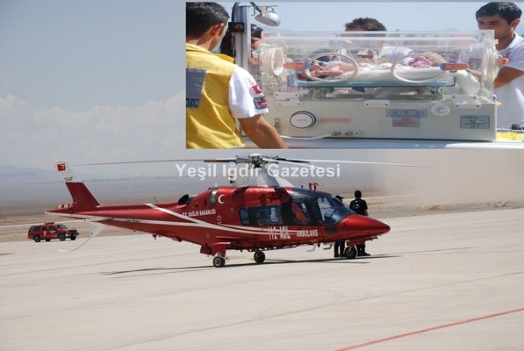 Hava Ambulansı ile 5 Bebek Umuda uçtu