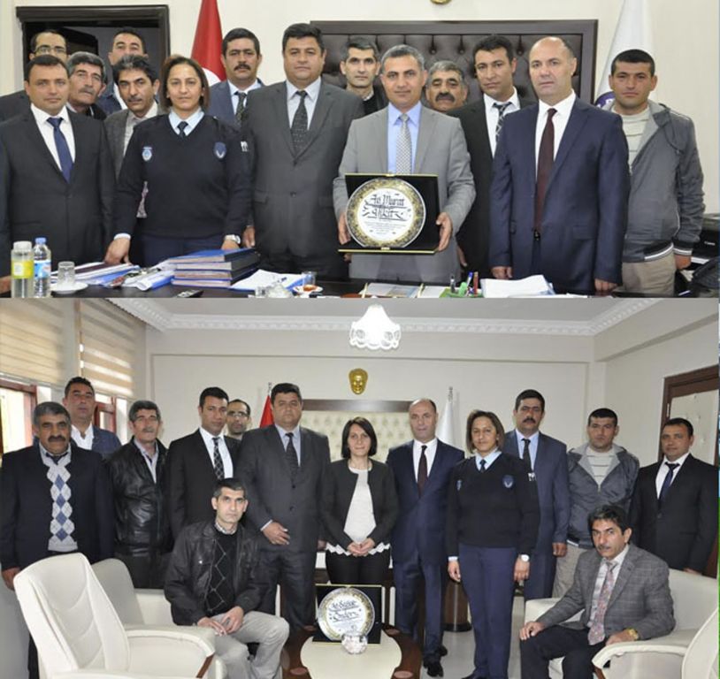 Belediye İş Sendikasından Eş Başkanlarımıza Teşekkür Plaketi