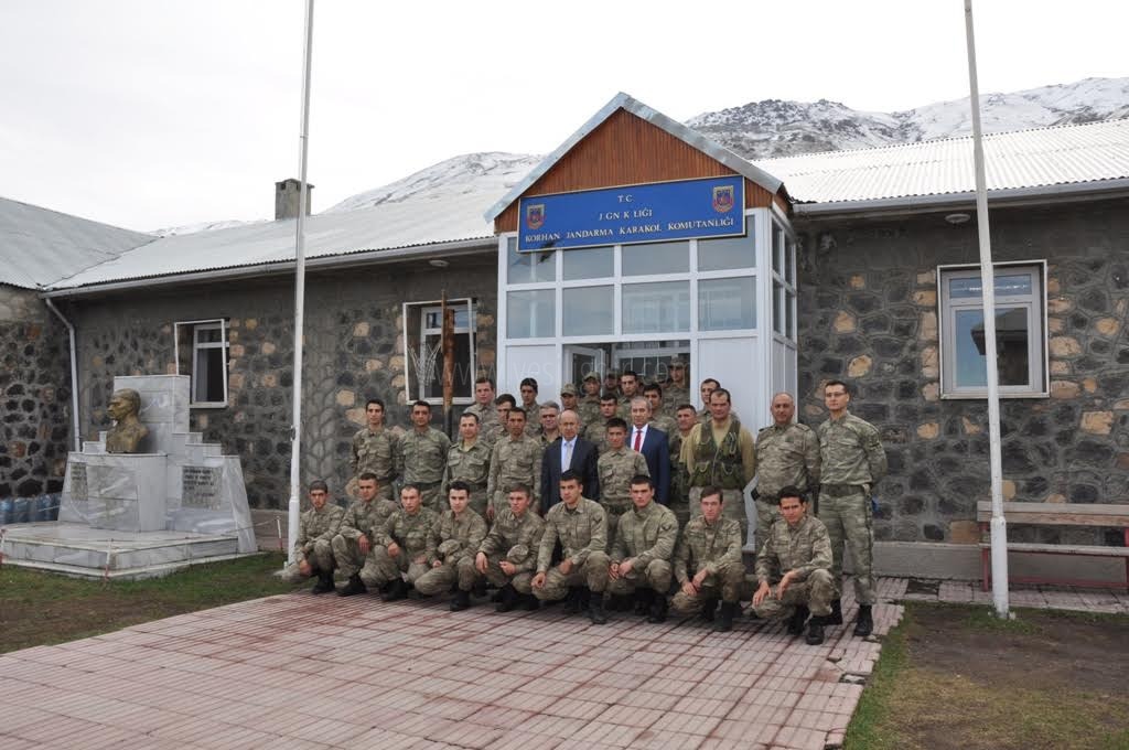 Vali Davut Haner Korhan Jandarma Karakolunda İncelemelrde Bulundu