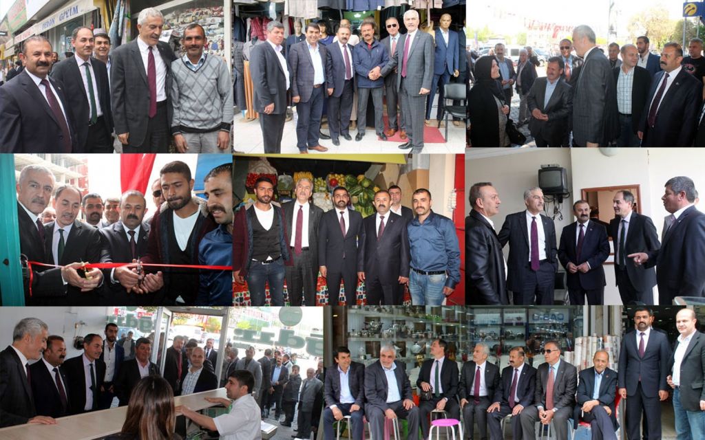 MHP Iğdır Milletvekili Adayı İsa Yaşar Tezel ve Sefer Karakoyunlu Esnafla Buluştu