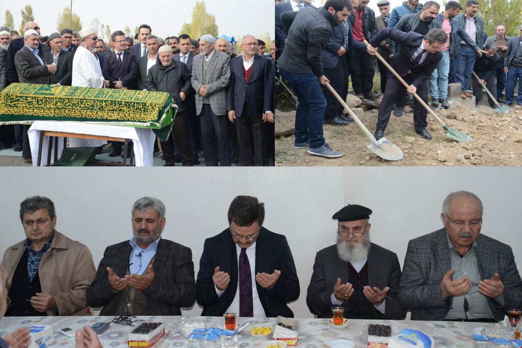 VALİ ENVER ÜNLÜ MERHUM CİHANGİR TURANIN CENAZE TÖRENİNE KATILDI