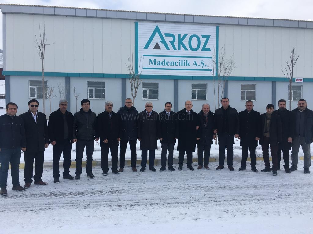 ERTUĞRUL ERYILMAZIN ARKOZ MADENCİLİK AŞ ZİYARETİ