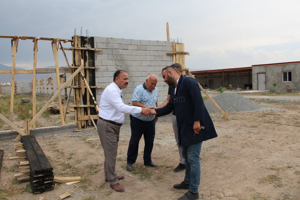 HAYVANCILIK İŞLETMESİ İNŞAAT ÇALIŞMALARI İNCELENDİ