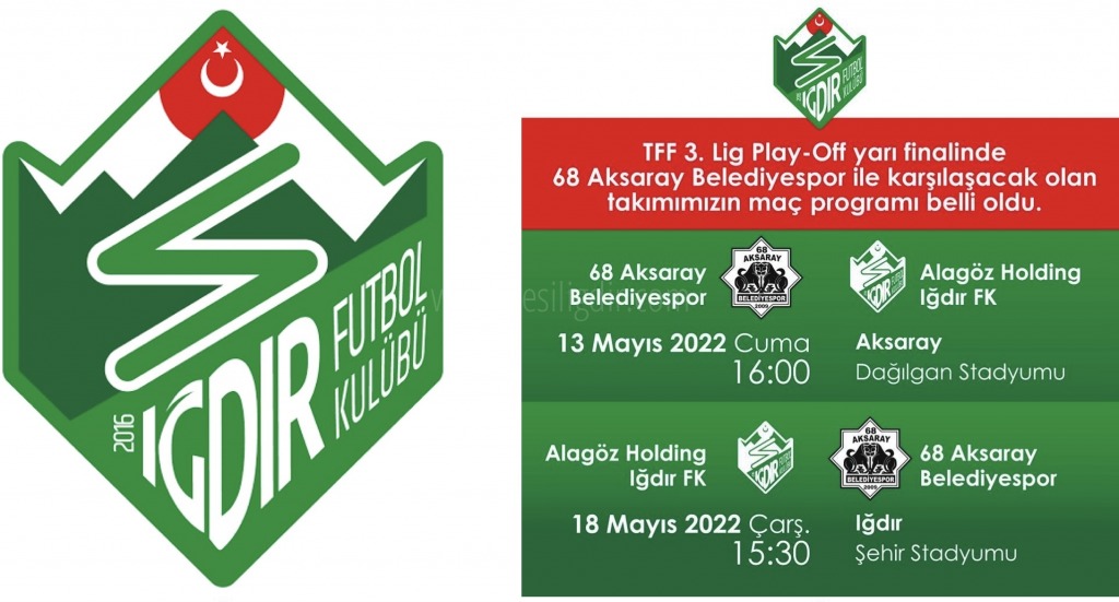 IĞDIR FKye PLAY-OFFDA BAŞARILAR DİLERİZ