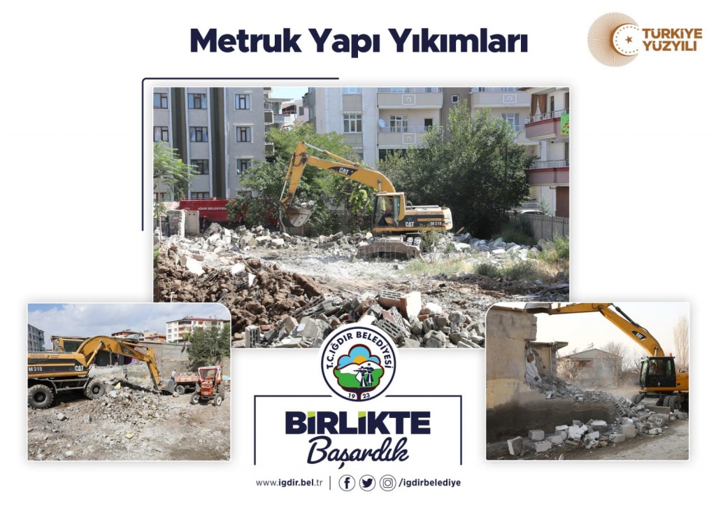 800 Adet Metruk Yapı Yıkımı Gerçekleştirdi